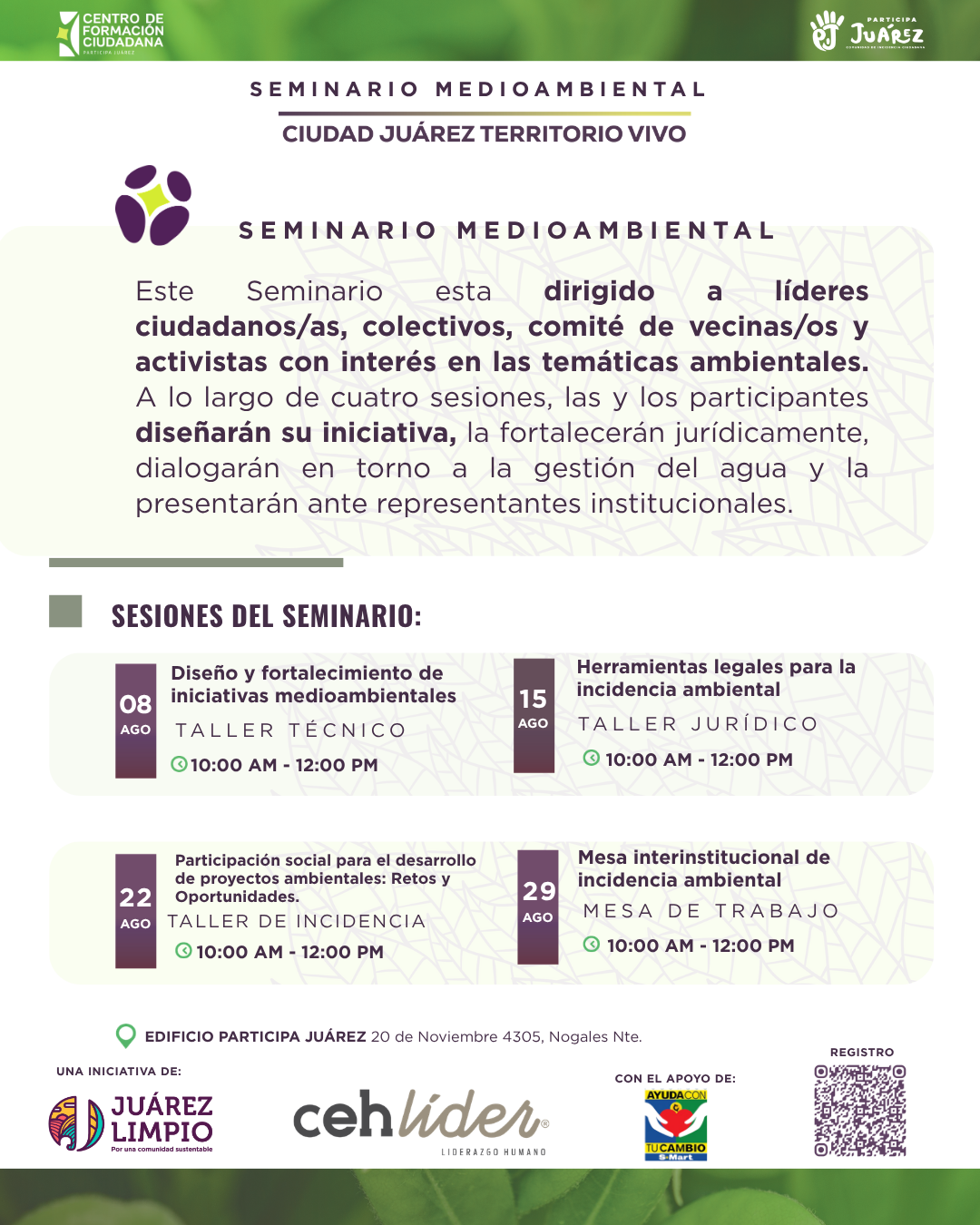 Portada: Seminario Medioambiental: Ciudad Juárez Territorio Vivo